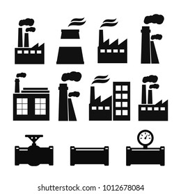 Pipe fittings vector icons set. Tube industry, construction pipeline, drain system. Pipeline water vector