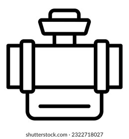 Pipe hose system icon outline vector. Water drip. Automatic garden