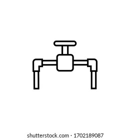 plantilla de diseño de icono de tubería. Estilo moderno, vectoriales 10