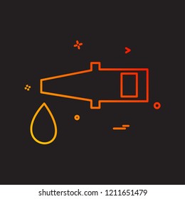 Pipe icon design vector