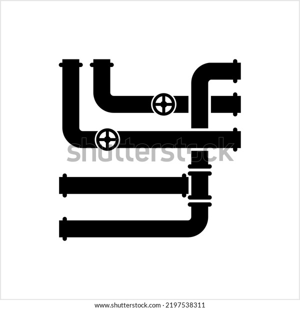 Pipe Icon Pipe Fitting Icon Water Stock Vector (Royalty Free ...