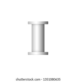 Pipe icon and flange fitting for pipeline connection with valve and other pipe. Using for transportation liquid or gas i.e. crude, oil, natural gas, sewage, wastewater. Also for plumbing, irrigation.