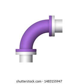 Pipe icon and flange fitting for pipeline connection with valve and other pipe. Using for transportation liquid or gas i.e. crude, oil, natural gas, sewage, wastewater. Also for plumbing, irrigation.