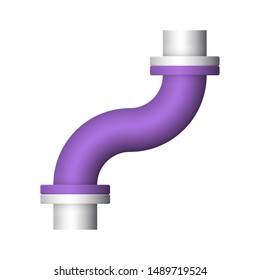 Pipe icon and flange fitting for pipeline connection with valve and other pipe. Using for transportation liquid or gas i.e. crude, oil, natural gas, sewage, wastewater. Also for plumbing, irrigation.