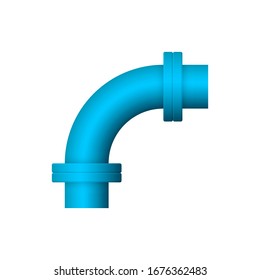 Pipe icon and flange fitting for pipeline connection with valve and other pipe. Using for transportation liquid or gas i.e. crude, oil, natural gas, sewage, wastewater. Also for plumbing, irrigation.