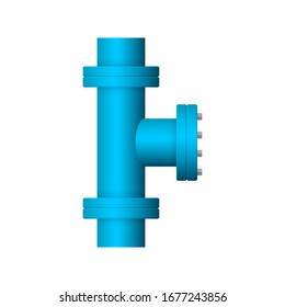 Vektorillustration für Stahlrohrstecker 
Design einzeln auf weißem Hintergrund.
