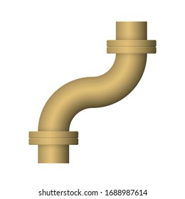 Vektorillustration für Stahlrohrstecker 
Design einzeln auf weißem Hintergrund.