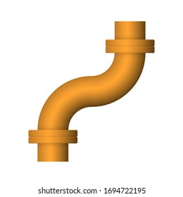 Pipe icon and flange fitting for pipeline connection with valve and other pipe. Using for transportation liquid or gas i.e. crude, oil, natural gas, sewage, wastewater. Also for plumbing, irrigation.