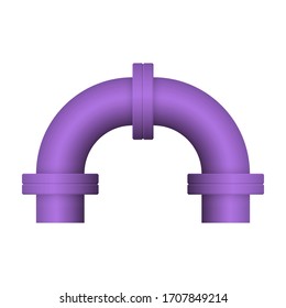 Pipe icon and flange fitting for pipeline connection with valve and other pipe. Using for transportation liquid or gas i.e. crude, oil, natural gas, sewage, wastewater. Also for plumbing, irrigation.