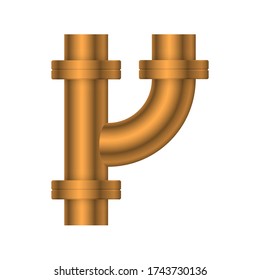 Pipe icon and flange fitting for pipeline connection with valve and other pipe. Using for transportation liquid or gas i.e. crude, oil, natural gas, sewage, wastewater. Also for plumbing, irrigation.