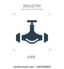 Pipe Icon High Quality Filled Pipe Stock Vector (Royalty Free ...