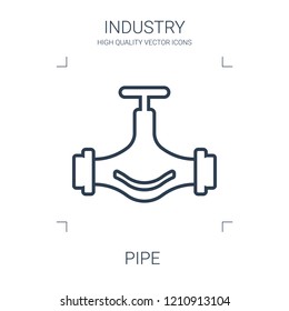 pipe icon. high quality line pipe icon on white background. from industry collection flat trendy vector pipe symbol. use for web and mobile