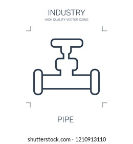 pipe icon. high quality line pipe icon on white background. from industry collection flat trendy vector pipe symbol. use for web and mobile