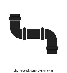 pipe icon illustration in flat style