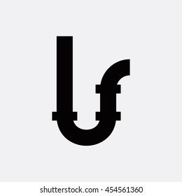 Pipe icon illustration isolated vector sign symbol