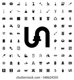 pipe icon illustration isolated vector sign symbol