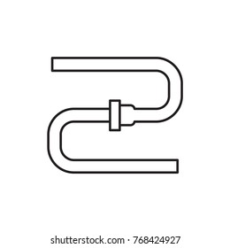 pipe icon illustration isolated vector sign symbol