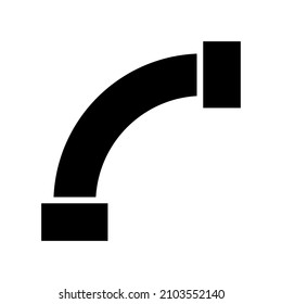 Pipe icon isolated on white background