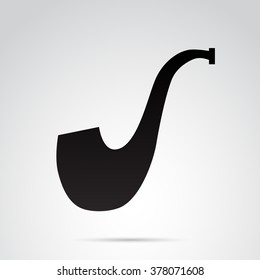 Pipe icon isolated on white background. Vector art.