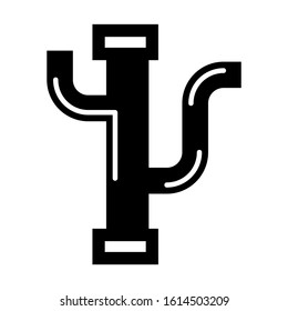 pipe icon isolated sign symbol vector illustration - high quality black style vector icons
