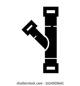 pipe icon isolated sign symbol vector illustration - high quality black style vector icons
