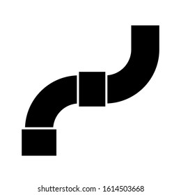 pipe icon isolated sign symbol vector illustration - high quality black style vector icons
