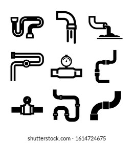 pipe icon isolated sign symbol vector illustration - Collection of high quality black style vector icons
