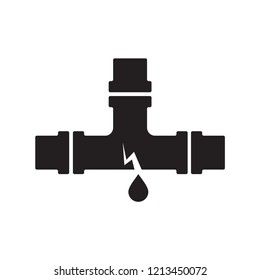 pipe icon, leakage pipe icon 