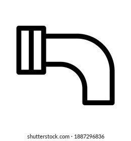 Pipe icon or logo isolated sign symbol vector illustration - high quality black style vector icons
