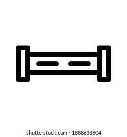 Icono de tubería o logotipo símbolo de signo aislado ilustración vectorial - iconos vectoriales de estilo negro de alta calidad
