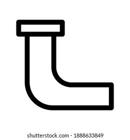 Pipe icon or logo isolated sign symbol vector illustration - high quality black style vector icons
