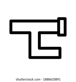 Pipe icon or logo isolated sign symbol vector illustration - high quality black style vector icons
