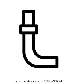 Pipe icon or logo isolated sign symbol vector illustration - high quality black style vector icons
