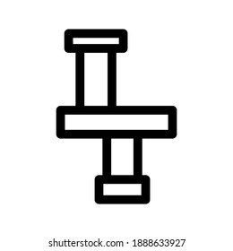 Pipe icon or logo isolated sign symbol vector illustration - high quality black style vector icons
