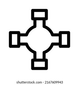 icono de tubería o logotipo símbolo de signo aislado ilustración vectorial de alta calidad estilo negro iconos vectoriales
