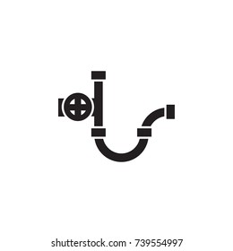 Pipe icon on white background