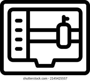 Pipe icon for pipeline construction and industry work