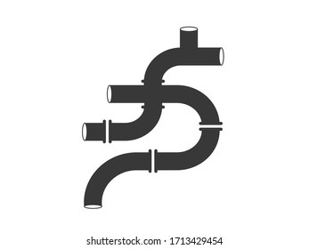 Pipe icon. Pipes vector illustration. 