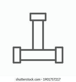 Rohrsymbol, Klempnervektor, Wasserrohrgrafik