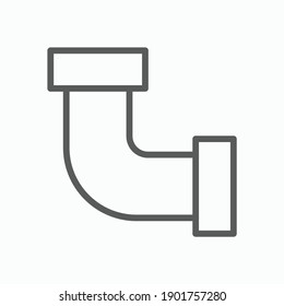 pipe icon, plumbing vector, water pipe illustration