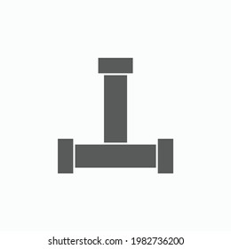 pipe icon, plumbing vector, water pipe illustration