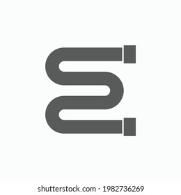 Rohrsymbol, Klempnervektor, Wasserrohrgrafik