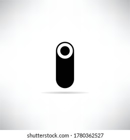 pipe icon with shadow on gray background vector