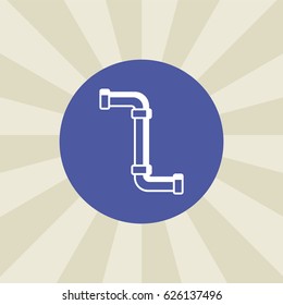 pipe icon. sign design. background