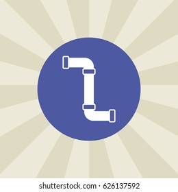 pipe icon. sign design. background