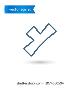 pipe. pipe icon. sign design. Vector EPS 10.