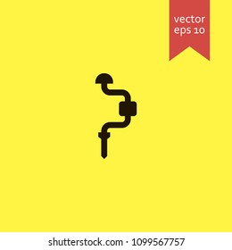 pipe. pipe icon. sign design. Vector EPS 10.