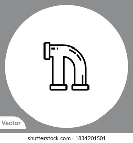 Pipe icon sign vector,Symbol, logo illustration for web and mobile