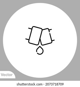 Vector de signo de icono de tubería,Símbolo, ilustración de logotipo para web y móvil