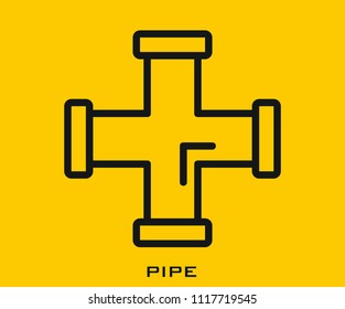 Pipe icon signs